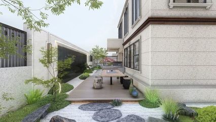 一方素雅，咫尺禪境 小院里的日式枯山水設計